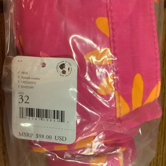 NWT Free People Women's Youthquake Printed Cropped Floral Pants - size 32 - Picture 7 of 7